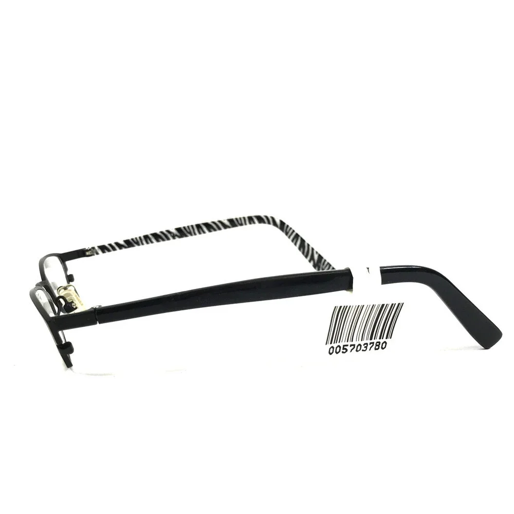 ogi Petite Eyeglasses Frames 9019 COL. 10 Black White Cat Eye Full Rim 48-18-135